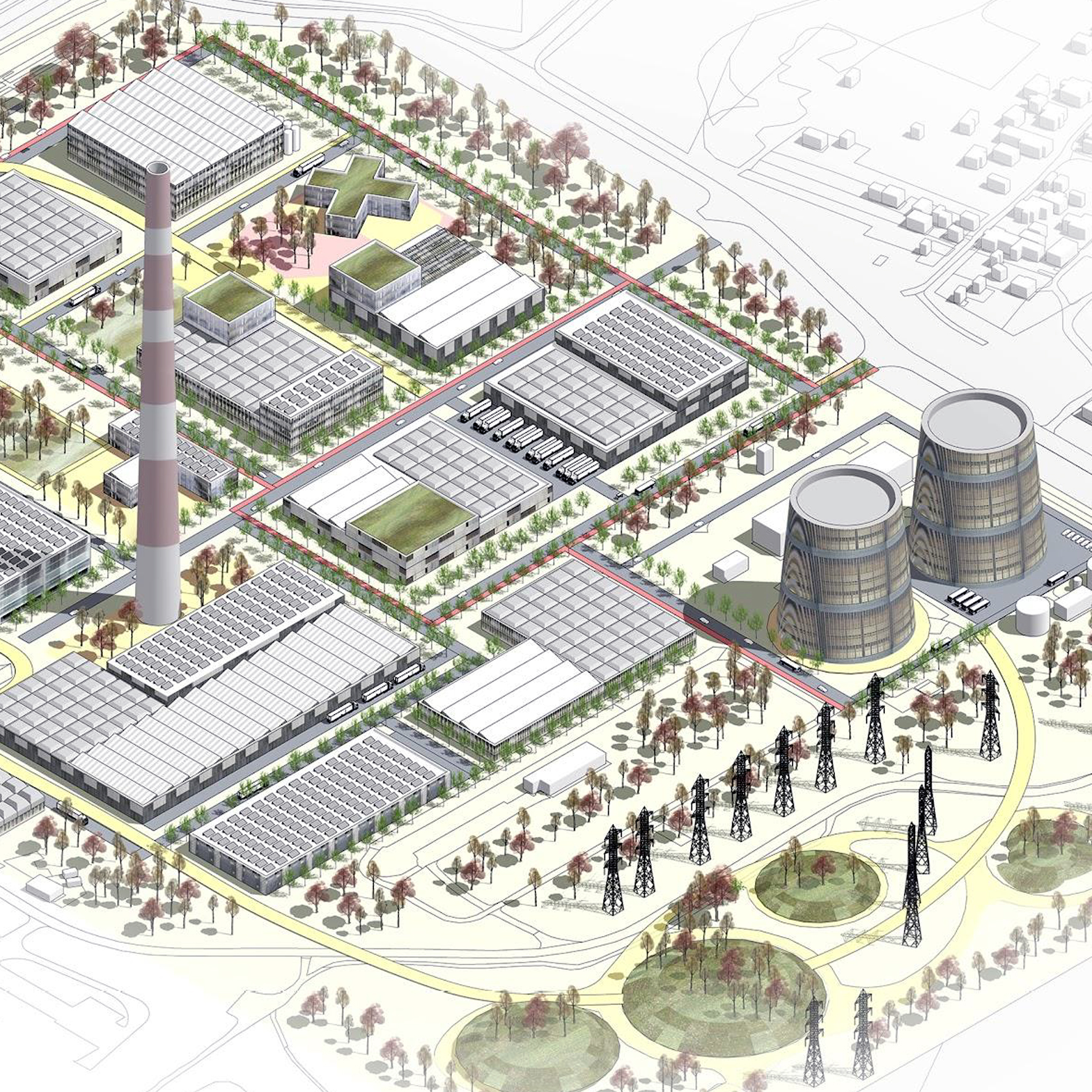 TE-3 elektrinės komplekso pastatų galimybių studija