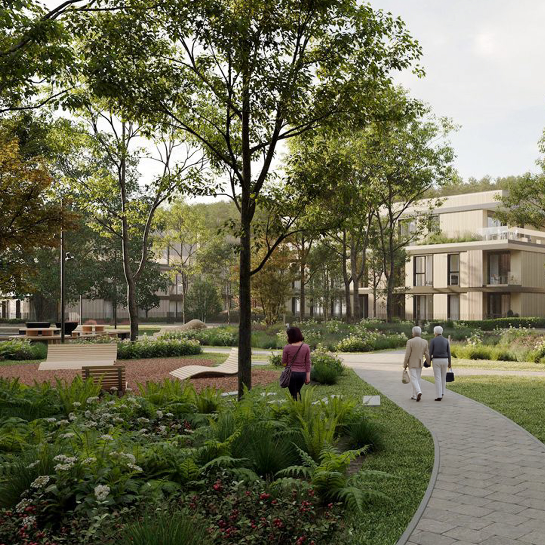 Miško vilos „Sakai” ir viešoji erdvė